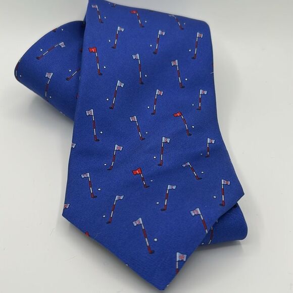 Brooks Brothers 100% Silk 18-hole golf tie - Picture 6 of 6